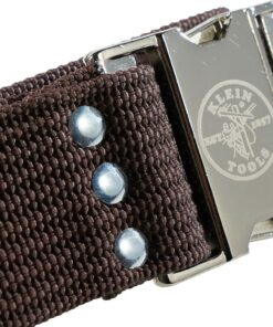 Klein Tools 5225 Tool Belt, Adjustable Electrician Belt is 2-Inch Wide, Adjusts for 48-Inch Waist,Brown Brown 27 71cbJ8j0MpS