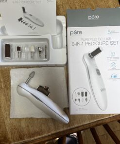 Pure Enrichment® PurePedi Deluxe 10-Piece at-Home Professional Manicure and Pedicure Electric Nail File Kit - Cordless Electric Nail Drill and Callus Remover Tool with Protective Cap 39 71cbTAOlq9L