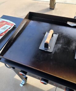 Victoria Rectangular Cast Iron Meat Press with a Wooden Handle, Preseasoned with Flaxseed Oil, Made in Colombia 8.3 x 4.4 Inch 36 71ccZM05QL