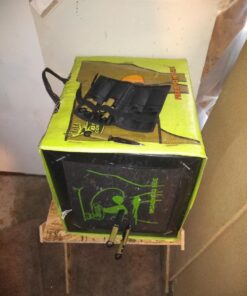 Whetstone Cutlery S-Force Kunai Knives - 12-Pack Black and Green Stainless-Steel Ninja Throwing Knife Set with Cord-Wrapped Handles and Carry Case 42 71cccKthDL