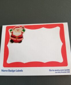 Avery Name Badge Labels, Red Border, 2-1/3" x 3-3/8", 100 Badges (5143) 1 19 71ceXKXgML