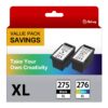 Abfray PG-275 XL/CL-276 XL Multi Value Pack Compatible for PIXMA TS3520 TS3522 and TR4720 TR4722 Printers, Remanufactured Replacement PG275/CL276 High Yield Ink Cartridge for Printer 5 71cfGRwPolL