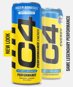 C4 Energy Drink 12oz (Pack of 12) - Frozen Bombsicle - Sugar Free Pre Workout Performance Drink with No Artificial Colors or Dyes 12 Fl Oz (Pack of 12) 23 71cfT1JqmcL