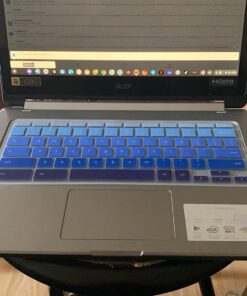 Keyboard Cover for Acer Chromebook Spin 11 311 C733 CP311 511 512/Chromebook 11 CB3-131 CB3-132 CP311 C738T CB5-132T/Chromebook Spin 713 CP713 R13 CB5-312T/Acer Chromebook 14 15 inch,Gradual Blue Gradual Blue 31 71cgImqf23L