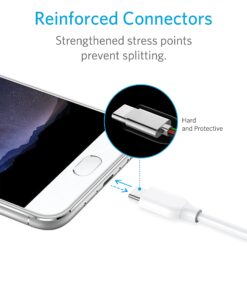 Anker USB C Cable, Powerline USB 3.0 to USB C Charger Cable (3ft) with 56k Ohm Pull-up Resistor for Samsung Galaxy Note 8, S8, S8+, S9, Oculus Quest, Sony XZ, LG V20 G5 G6, HTC 10 (White) 3ft White 1 20 71ch YnHJOS