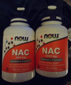 NOW Supplements, NAC (N-Acetyl-Cysteine) 1,000 mg, Free Radical Protection*, 120 Tablets 120 Count (Pack of 1) 35 71chBqK7XxL