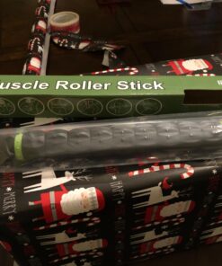 Idson Muscle Roller Stick for Athletes- Body Massage Sticks Tools Massager for Relief Muscle Soreness,Cramping and Tightness,Help Legs and Back Recovery,Black Green Black Green 44 71chT6trewL