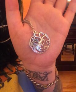 Ali Game of Thrones Inspired Targaryen Silver Color Pendant Costume Necklace 10 71chxre3yaL