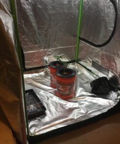 VIVOSUN S558 5x5 Grow Tent, 60"x60"x80" High Reflective Mylar with Observation Window and Floor Tray for Hydroponics Indoor Plant for VSF6450 60"x60"x80" Black 44 71ci1XMcNoL