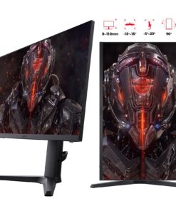 KOORUI 27 Inch Gaming Monitor, QHD(2560 * 1440) Vertical Rotating Computer Monitors, 144Hz/170Hz, IPS, 1ms, HDR 400, Adpitive Sync, 2X HDMI & DisplayPort 2K Monitor, Height Adjustable 27inch/170hz/IPS 11 71cibLinTuL