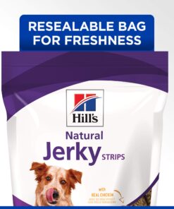 Hill's Natural Jerky Strips with Real Chicken Dog Treats, 7.1 oz. Bag 19 71cih8brXyL