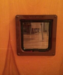 Cat Mate 4 Way Locking Cat Flap with Door Liner, Brown Medium 13 71ckJCWcKmL