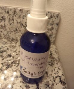 Sally's Organics® 4oz Empty Blue Glass Spray Bottles - Small 4 oz Misters Great for Face Spritz, Essential Oils, Beauty Solutions, and Cleaning Sprayer - Portable Atomizer Spritzer - 2 Pack 28 71ckZZoFTBL