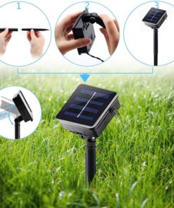 VMANOO Solar Outdoor String Christmas Lights 72Ft 200 LED 8 Modes Patio Lighting for Outside Yard Gazebo Party Wedding Tents Porch Xmas Garden Backyard Tree Decorations Balcony Decor Lights LS1P 1 PACK Blue 13 71ckagb 0PL