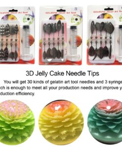 30 PCS/SET Flowers Leaves 3D Jelly Art Tools Cake Jello art Gelatin Tools pudding nozzle 16 71ckcFG3KTL