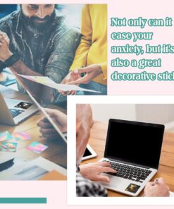 50 Pieces Calm Stickers Anxiety Sensory Stickers Textured Sensory Adhesives Clam Sensory Strips Anxiety Stress Relief Items for Phone Water Bottle Desk School Office (Sky) Sky 11 71ckjfvyC7L