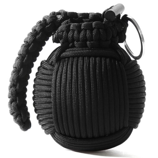 Holtzman’s Survival Kit Paracord Grenade The #1 Best 48 Tool Emergency kit Solid Black