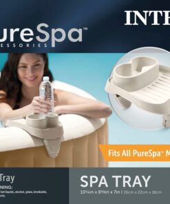 Intex PureSpa Cup Holder, Holds 2 Standard Size Beverage Containers and Refreshments 25 71cmJXWdOzL