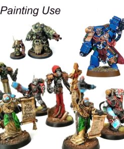 Micro Detail Paint Brush Set - Triangular Wooden Handle, 5 Size Miniature Paint Brush for Artists, Modellers, Enamel, Warhammer 40k 15 71cmhb9l2KL