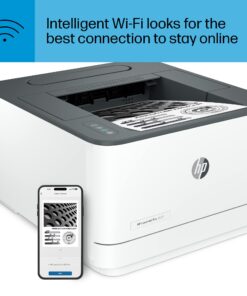 HP LaserJet Pro 3001dw Wireless Black & White Printer, Works with Alexa 24 71cmngTRmWL