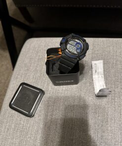 Aposon Mens Digital Sports Watch, Military Army Electronic Watches Running 50M 5 ATM Waterproof Sports LED 7 Colour Wristwatch Water Resistant with Stopwatch blue 42 71cnkCzjqrL