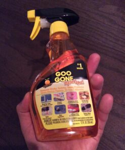 Goo Gone Adhesive Remover Original Spray Gel - Removes Chewing Gum, Grease, Tar, Stickers, Labels, Tape Residue, Oil, Blood, Lipstick, Mascara, Shoe Polish, Crayon - 12 Ounce 12 Fl Oz (Pack of 1) 59 71cnpvXsoCL