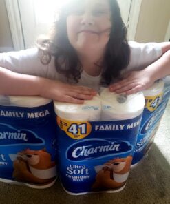 Charmin Ultra Soft Cushiony Touch Toilet Paper, 24 Family Mega Rolls = 123 Regular Rolls (Packaging May Vary) 24 Count (Pack of 1) 50 71coTEncOOL