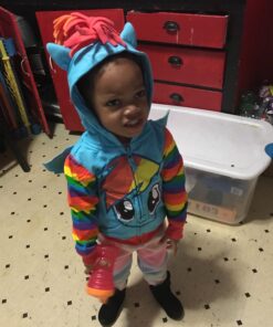 My Little Pony Girls' Little Rainbow Dash Blue Multi 4T 34 71cozz27B0L