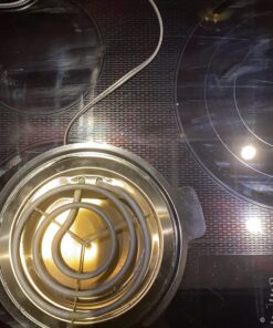 Elite Gourmet ESB-300X Single Countertop Coiled Burner, 1000 Watts Electric Hot Plate, Temperature Controls, Power Indicator Lights, Easy to Clean, Black 25 71cplegYciL