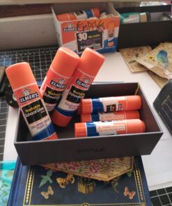 Elmer's Disappearing Purple School Glue Sticks, Washable, 22 Grams, 3 Count 36 71cpsEXnDL