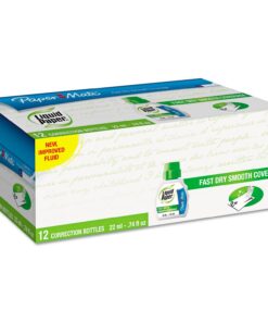 Paper Mate 5640115 Liquid Paper Fast Dry Correction Fluid, 22 mL, 12 Count 12 Count (Pack of 1) 4 71cq2F3IZL