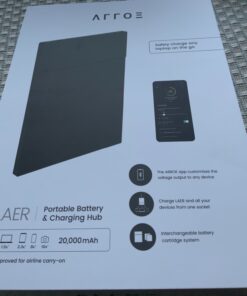 ARROE App-Enabled Laptop Power Bank 20000mAh with Accessories: USB-C PD 60W Wall Charger, International Adaptor Plugs & Laptop Connectors - Smart Charging System for All Devices 36 71cqalACfTL