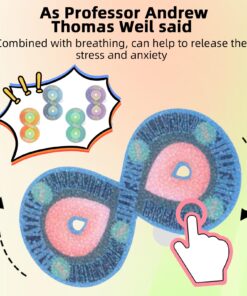 Calm Stickers for Anxiety Sensory Stickers Anti Stress Tactile Textured Stickers Combined with Breathing Exercise for Fidget Strips Suitable for Children and Adults (30 Pierces)(Mixed Loading) Small Hole 18 71cqmgWer2L