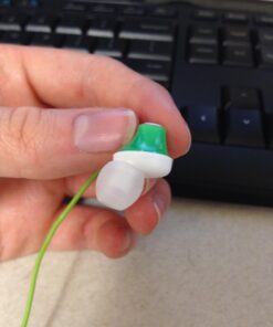 Panasonic ErgoFit Wired Earbuds, In-Ear Headphones with Dynamic Crystal-Clear Sound and Ergonomic Custom-Fit Earpieces (S/M/L), 3.5mm Jack for Phones and Laptops, No Mic - RP-HJE120-G (Green) Green 26 71cqnMM2aSL