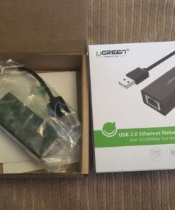 UGREEN Ethernet Adapter USB to 10 100 Mbps Network Adapter RJ45 Wired LAN Adapter for Laptop PC Compatible with Nintendo Switch Wii Wii U MacBook Chromebook Surface Windows macOS Linux (Black) Black 48 71cqtLodSRL