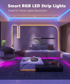 ZOZOO 100ft Led Lights for Bedroom(2 Rolls of 50ft), Smart RGB Led Strip Lights with 44-Key Remote & APP Control Music Sync with Color Changing for Home Party Festival Decoration 26 71cqzol6wDL 2