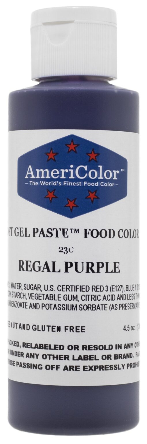 Americolor Soft Gel Paste Food Color, 4.5-Ounce, Regal Purple