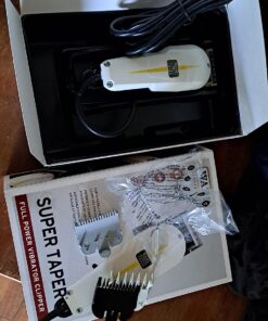 Wahl Professional Super Taper Hair Clipper with Full Power and V5000 Electromagnetic Motor for Professional Barbers and Stylists - Model 8400 11 71csMxMNiWL