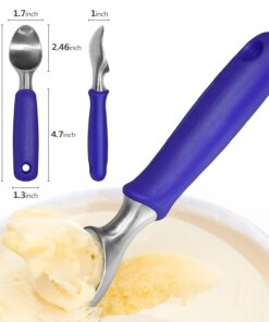 Alternative view of Ice Cream Scoop Solid Stainless Steel Purple