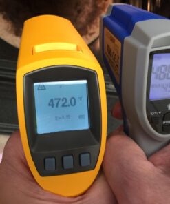 Etekcity Digital Thermometers Non-contact-58°F ~1022°F (-50°C ~ 550°C) ith Adjustable Emissivity & Max Measure for Meat Refrigerator Pool Oven, Blue 77 71ct fF38rL