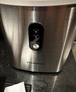 Nugget Ice Makers Countertop, 33 Lbs/Day Sonic Ice Maker, Countertop Ice Maker with Tooth-Friendly Chewable Ice, Soft Pebble Ice Maker with Self-Cleaning Function, VIVIDMOO 44 71ctPDN18L