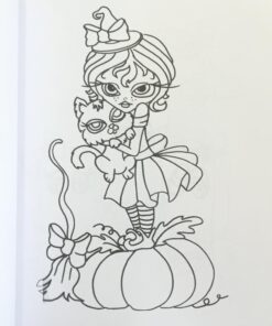 Lacy Sunshine's Halloween Coloring Book Volume 4: Whimsical Witches, Ghosts, Pumpkins and Vampires (Lacy Sunshine's Coloring Book) 22 71ctjjz7ifL