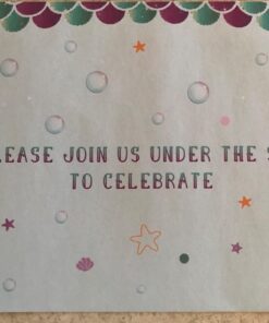 WERNNSAI Mermaid Party Invitations - 20 Set Magical Glitter Fill in Mermaid Invitations with Envelopes for Kids Girls Birthday Baby Shower Wedding Pool Mermaid Themed Party Supplies Mermaid-A 58 71cto3e2LRL