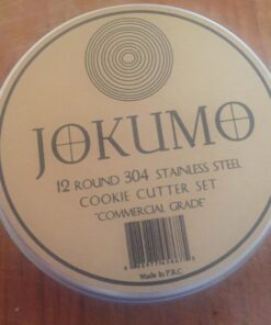 JOKUMO 12 Piece Plain Round Pastry/Cookie Cutter Set Heavy Duty Commercial Grade 18/8 304 Stainless Steel - Metal Marked Size – Perfect For Cooking Enthusiast 12 Pcs Commercial Grade Plain Round Cutter Set 43 71cttADYQPL