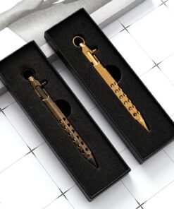 SMOOTHERPRO Solid Brass Bolt Action Pen with Extra Refill Hexagonal Six Edge Hollow Out Grip for Pocket EDC Color Natural (SE301) Natural Brass 13 71cuXq0kCYL