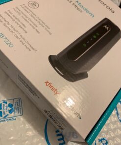 MOTOROLA 8x4 Cable Modem, Model MB7220, 343 Mbps DOCSIS 3.0, Certified by Comcast XFINITY, Time Warner Cable, Cox, BrightHouse, and More (No Wireless) 27 71cuuQ DYOL