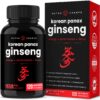 NutraChamps Korean Red Panax Ginseng Capsules | Extra Strength Ginsenosides for Energy, Focus, Performance, Vitality & Immune Support | Korean Red Ginseng Root Extract Powder Supplement | Vegan Pills 45 71cvUjRKhiL