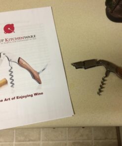 Hicoup Wine Opener - Professional Corkscrews for Wine Bottles w/Foil Cutter and Cap Remover - Manual Wine Key for Servers, Waiters, Bartenders and Home Use - Classic Rosewood 45 71cvq0R dL