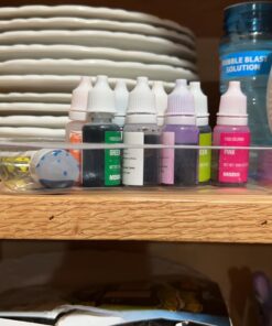 Food Coloring Set - 12 Food Grade Vibrant Food Dye Cherrysea Tasteless Liquid Color for Cake Decorating, Baking, Easter Egg, Icing, Fondant, Cooking, Slime Making DIY Supplies Kit - 0.35 Fl. oz (10 ml)/Bottles 0.35 Fl Oz (Pack of 12) 32 71cwDjY4ADL