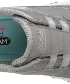 Skechers Sport Women's D'Lites Slip-On Mule Sneaker 5 Grey 5 71cwlIgO3EL